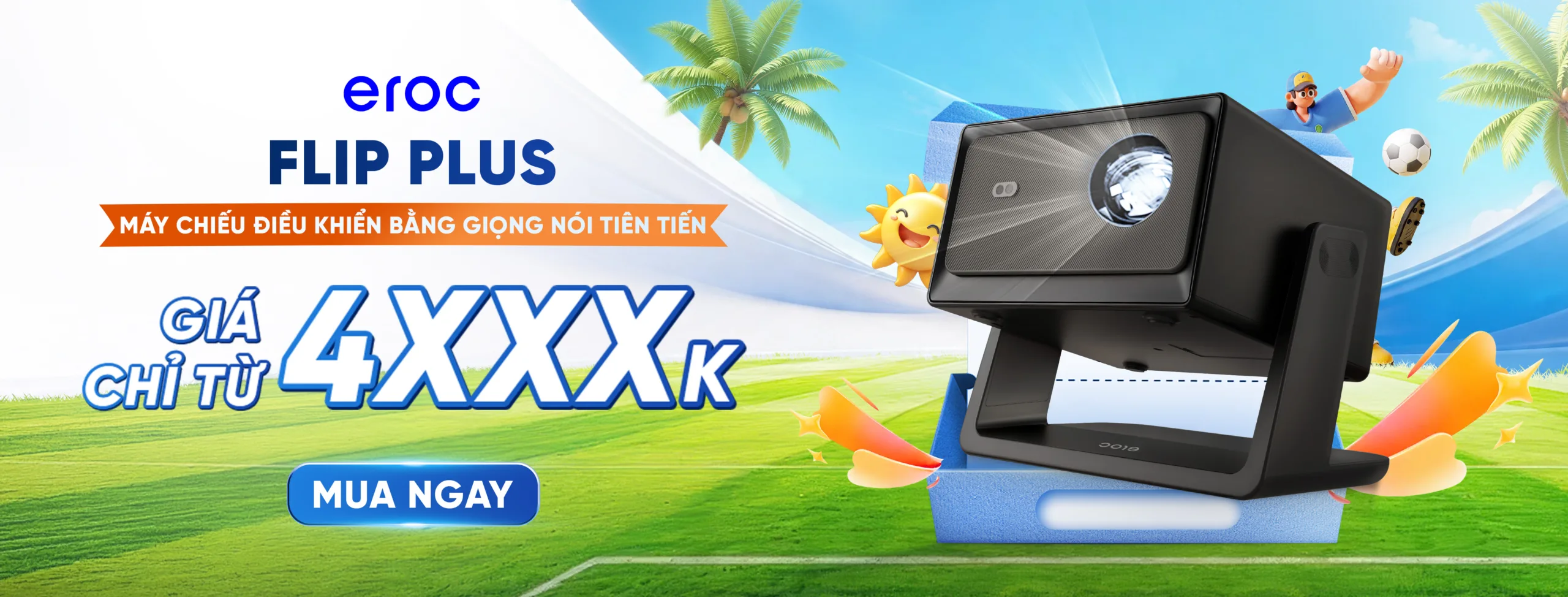 Máy chiếu EROC chính hãng, máy chiếu gia đình giá tốt, phù hợp giải trí, học tập và trình chiếu tại nhà