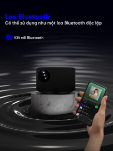 EROC MEGA | Máy chiếu Eroc Mega có thể sử dụng như một chiếc loa bluetooth độc lập