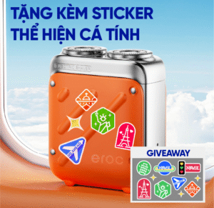 Tặng kèm sticker thể hiện cá tính