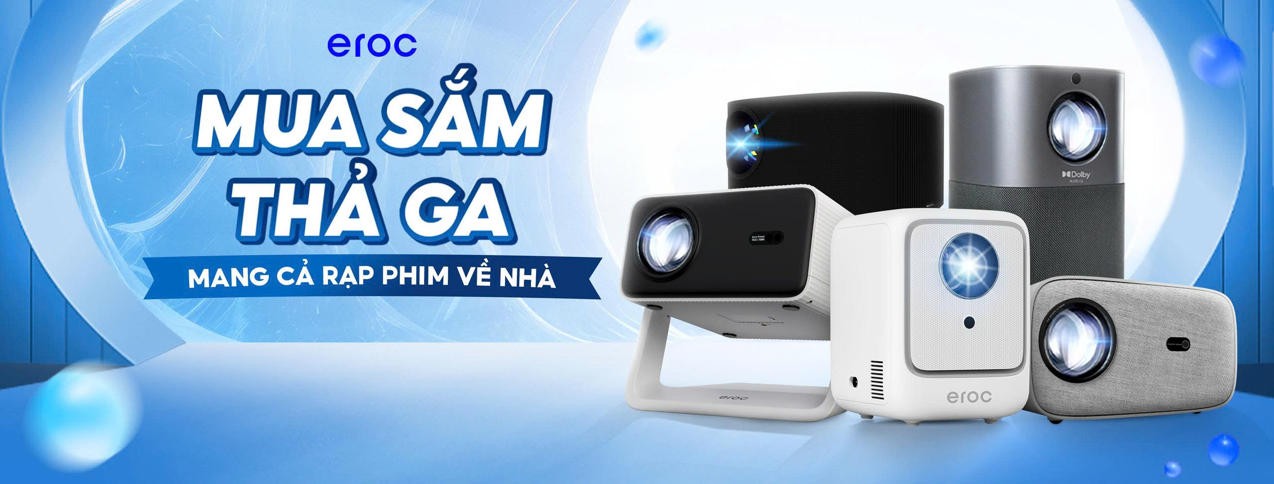 Trải nghiệm máy chiếu Eroc