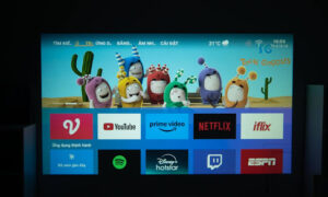 Hệ điều hành Android TV 9 trên máy chiếu Eroc Monet
