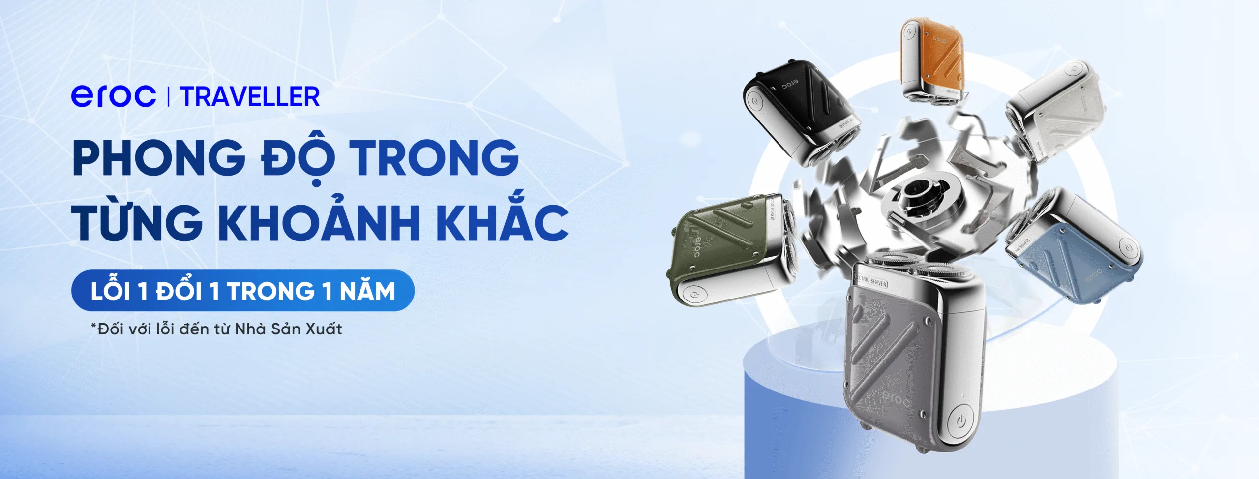 Máy cạo râu Eroc Traveller chính hãng