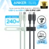 Cáp sạc nhanh & truyền dữ liệu Anker 543 USB-C to USB-C 240W Nylon bọc dù siêu bền