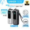 Sạc dự phòng Anker Zolo 25.000mAh | Công suất 165W | Tích hợp 2 cáp USB-C có thể rút gọn | Màn hình thông minh - A1695