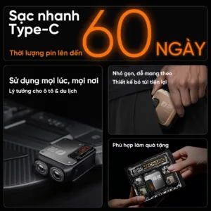 Máy cạo râu Eroc Mechanic với thiết kế cơ khí cao cấp, lưỡi cạo 3D linh hoạt, động cơ 9000 vòng/phút, chống nước IPX7 và sạc Type-C