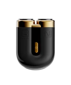 Máy cạo râu Eroc Magnet thiết kế nhỏ gọn cao cấp màu đen – vàng, lưỡi cạo kép dạng nổi, động cơ mạnh mẽ 7000 vòng/phút, pin sử dụng lên đến 60 ngày, đóng gói dạng quà tặng sang trọng.