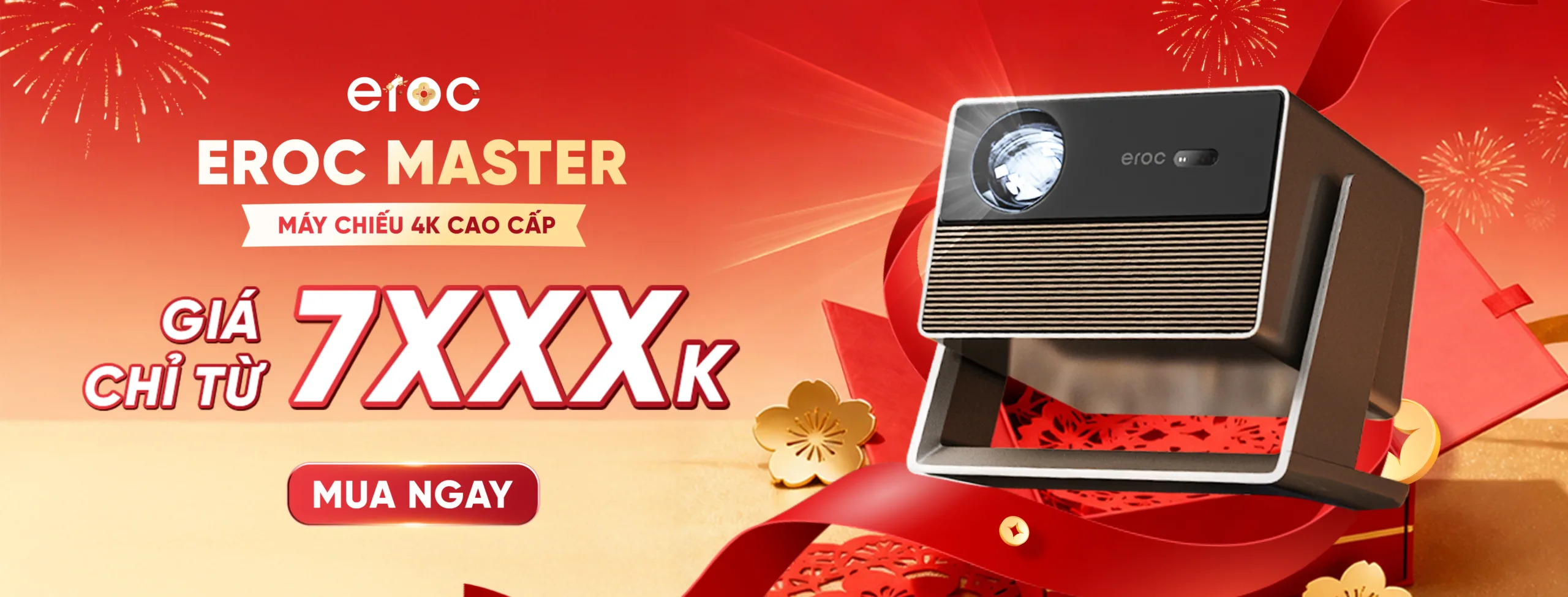 Máy chiếu EROC chính hãng, máy chiếu gia đình giá tốt, phù hợp giải trí, học tập và trình chiếu tại nhà