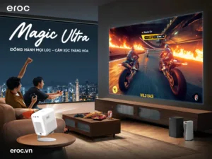 Trải nghiệm giải trí tại gia với máy chiếu mini Eroc Magic Ultra