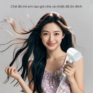 Máy sấy tóc mini Eroc Air cầm tay nóng lạnh luân phiên cho tóc chắc khỏe