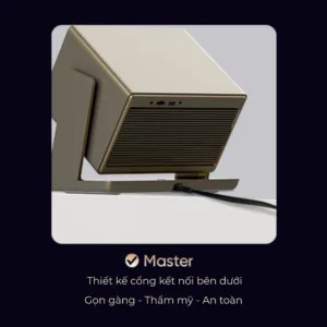 Máy chiếu Eroc Master cao cấp mới nhất | Android TV 14 chính thức, 1500 ANSI 40000 Lumens, Full HD 1080P hỗ trợ 4K, Dolby Audio 10W, Google Play Store, xoay 270 độ trình chiếu 210 inch.