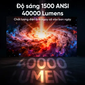 Máy chiếu EROC Muse tự động thông minh, tích hợp Micro hát Karaoke, độ sáng 1500 ANSI mang đến trải nghiệm rạp phim tại gia sắc nét