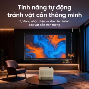 Máy chiếu EROC Muse tự động thông minh, tích hợp Micro hát Karaoke, độ sáng 1500 ANSI mang đến trải nghiệm rạp phim tại gia sắc nét