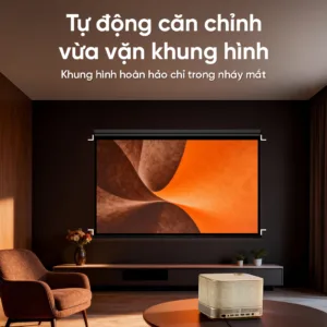 Máy chiếu EROC Muse tự động thông minh, tích hợp Micro hát Karaoke, độ sáng 1500 ANSI mang đến trải nghiệm rạp phim tại gia sắc nét