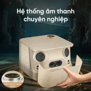 Máy chiếu EROC Muse tự động thông minh, tích hợp Micro hát Karaoke, độ sáng 1500 ANSI mang đến trải nghiệm rạp phim tại gia sắc nét