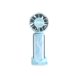 Quạt mini cầm tay EROC vỏ trong suốt tốc độ cao sạc Type-C