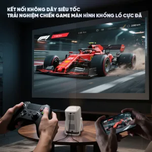 Máy chiếu Eroc Max SE xoay 360 độ linh hoạt trình chiếu phim cực đại lên trần phòng ngủ