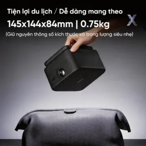 Máy chiếu EROC Magic X chính hãng độ phân giải 720P, hỗ trợ 4K, thiết kế chân đế Gimbal xoay 360 độ kim loại