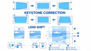 Cách Chọn Mua Máy Chiếu Cho Người Mới: 4 Tiêu Chí Quan Trọng Cần Biết 4 Tính năng Auto Keystone trên máy chiếu
